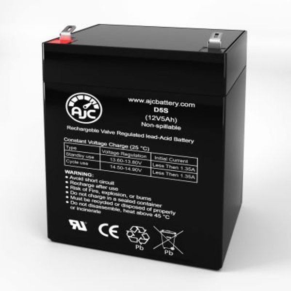AJC Tripp Lite SU5000RT4UHV UPS Replacement Battery 5Ah, 12V, F1, Battery Clerk, Mfr#: AJC-D5S-I-0-196071